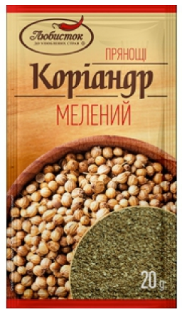 Коріандр мелений Любисток 20г